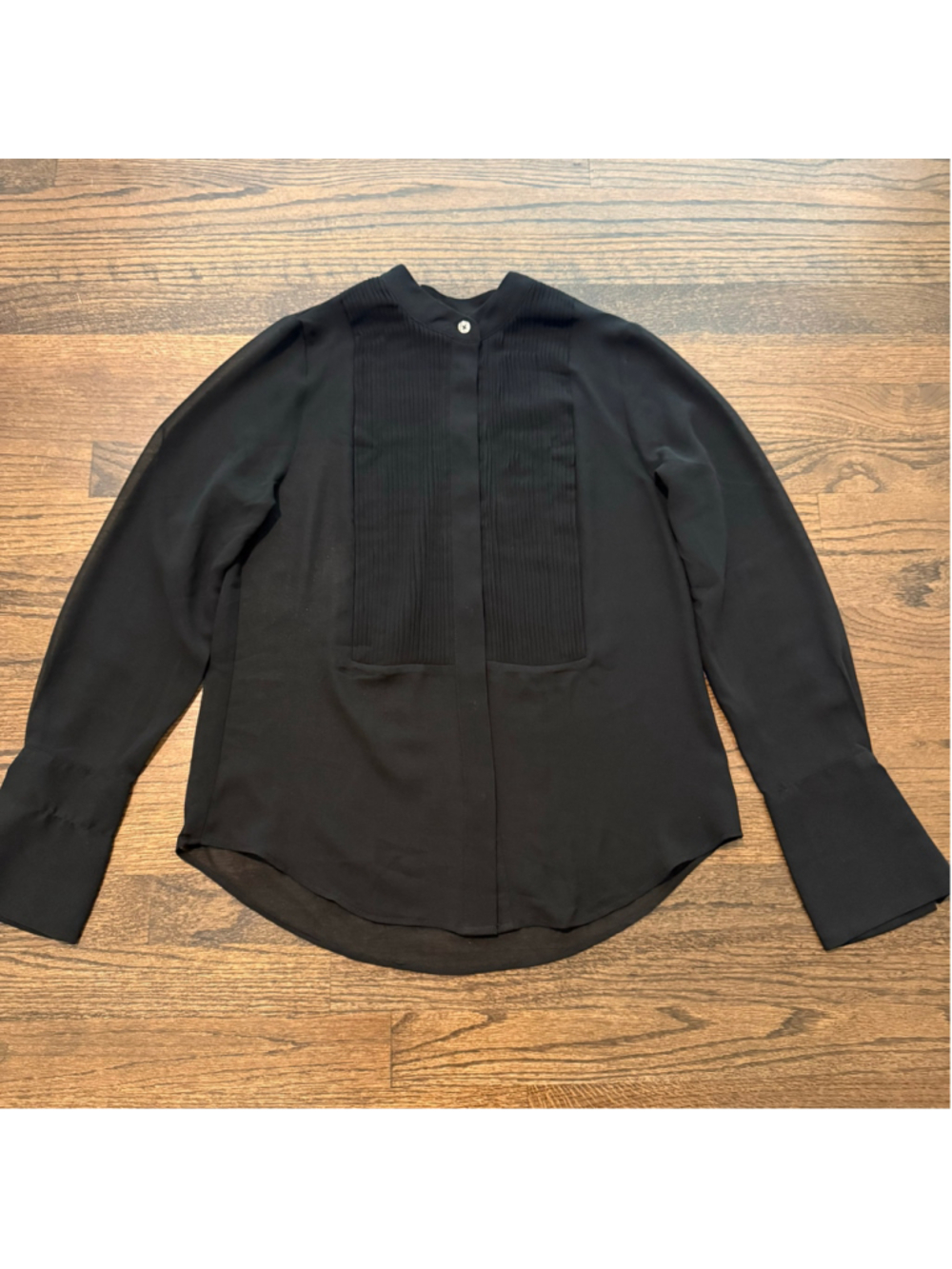 New Women’s Banana Republic Black Tuxedo Shirt SZ XSmall